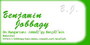 benjamin jobbagy business card